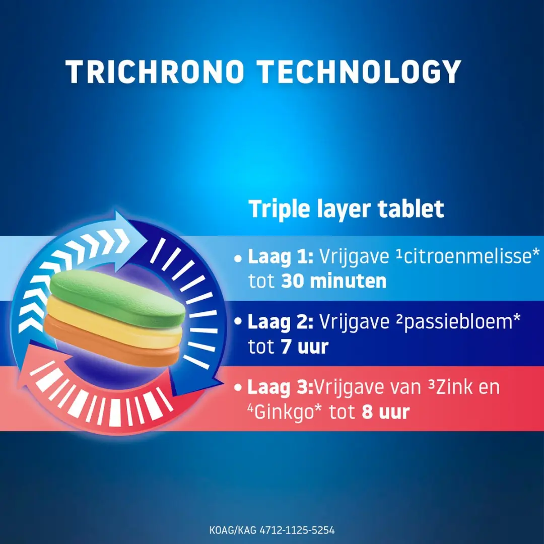 Valdispert Slaap & Focus Triple Layer Tabletten 24 Stuks