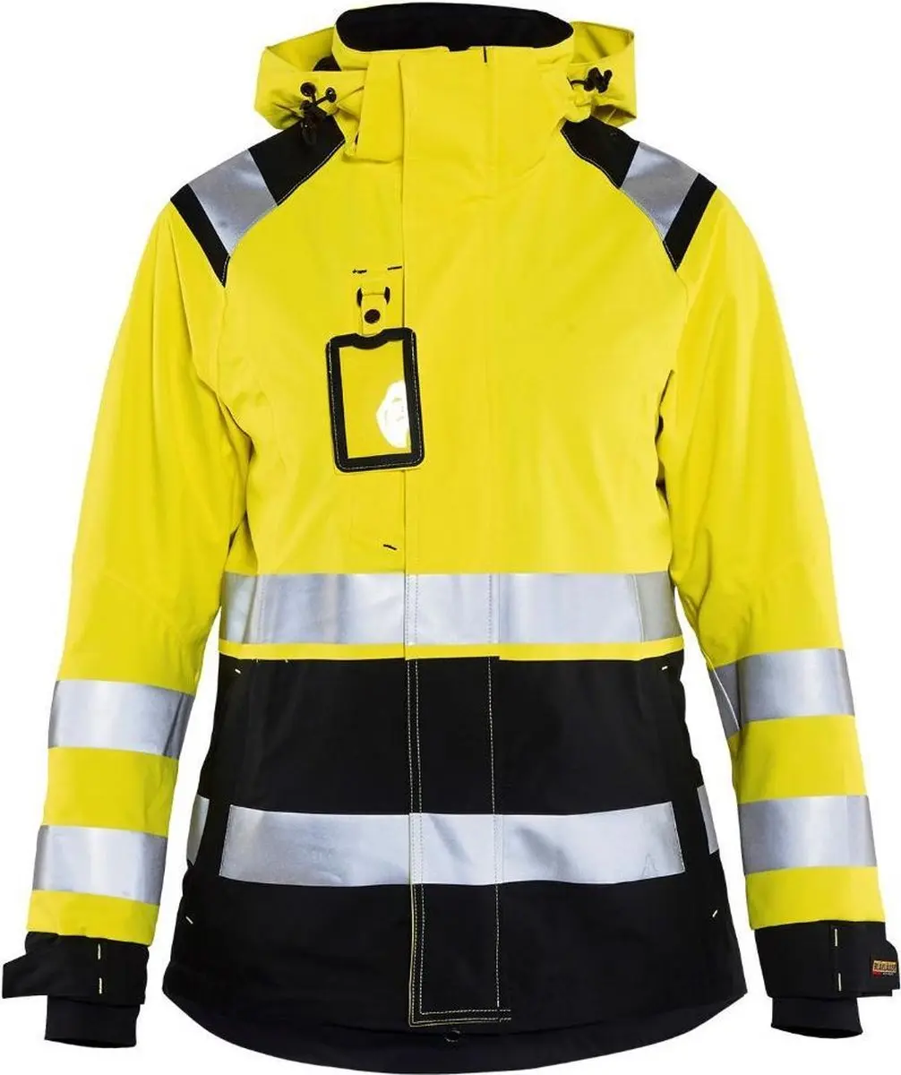 Blåkläder 4904-1987 Dames Shell Jack - High Vis Geel/Zwart - Maat S