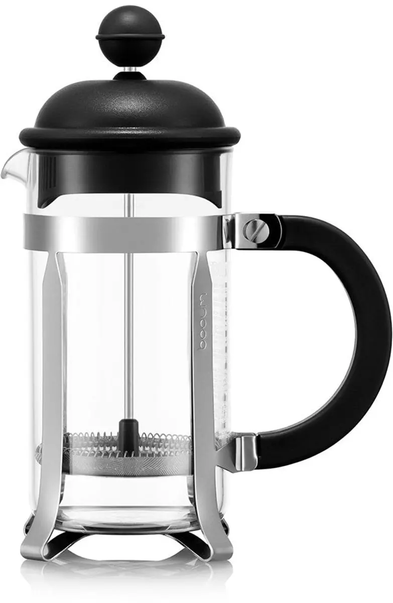 Bodum Caffettiera French Press 0.35L - 3 Koppen - Transparant