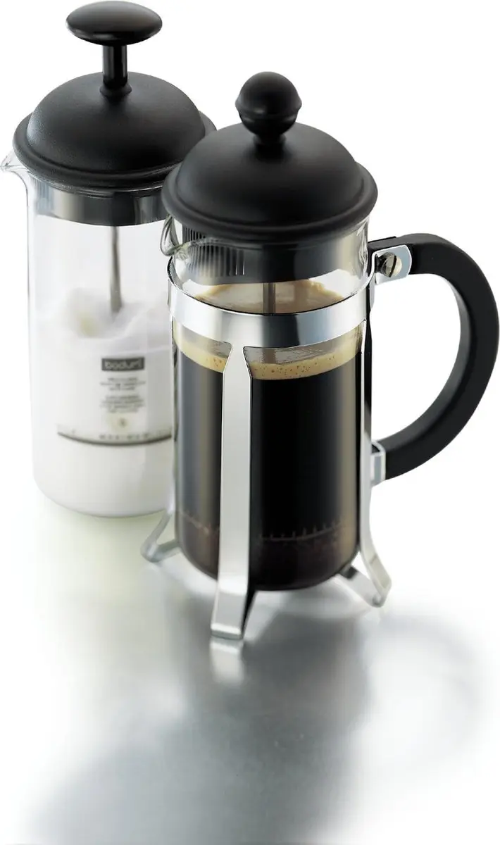 Bodum Caffettiera French Press 0.35L - 3 Koppen - Transparant