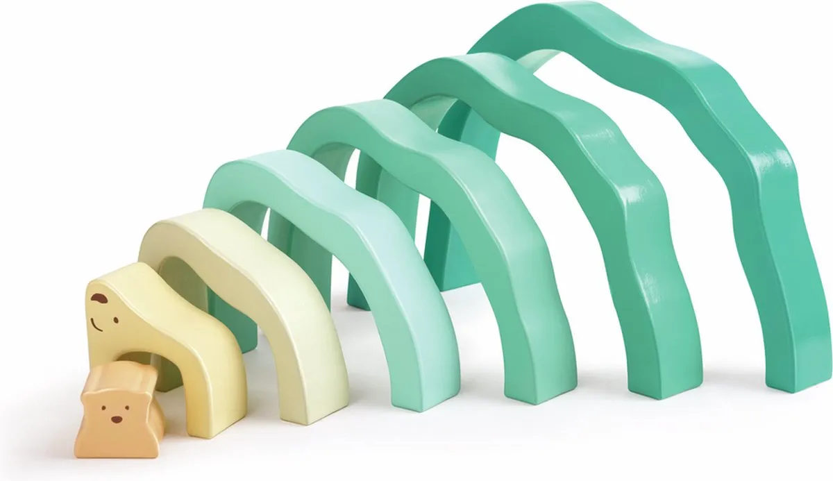 Hape Arctic IJsbeer Stapelblokken E0490A - Veelkleurig - afbeelding 6 van 6