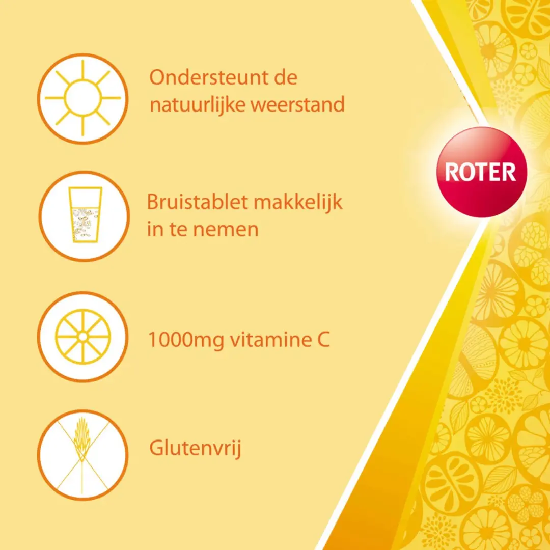 Roter Vitamine C Bruistabletten Sinaasappel/Abrikoos - 80 Stuks