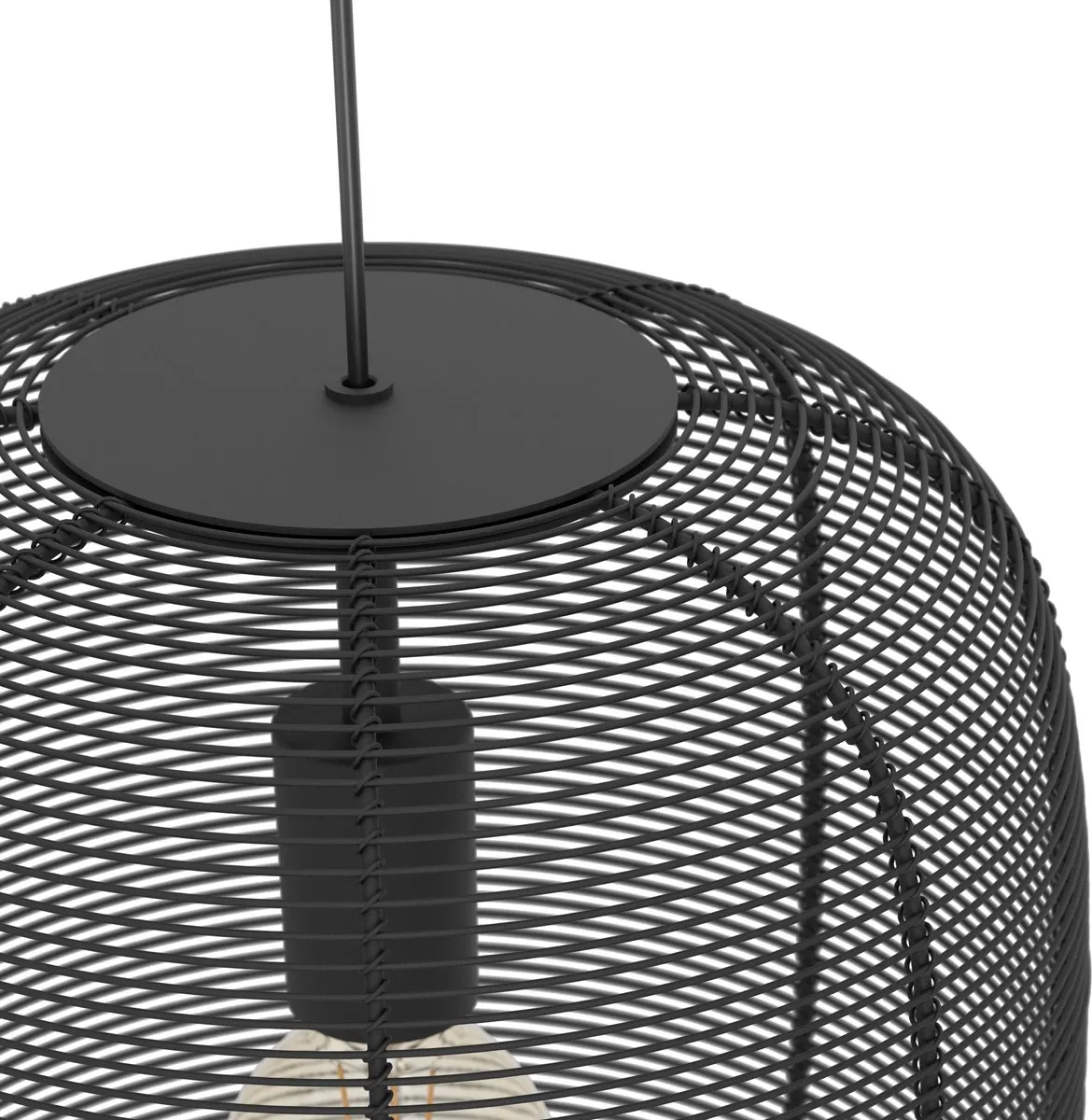 Eglo Rinroe Hanglamp E27 - 5 Lichts - Ø32,5cm - Zwart