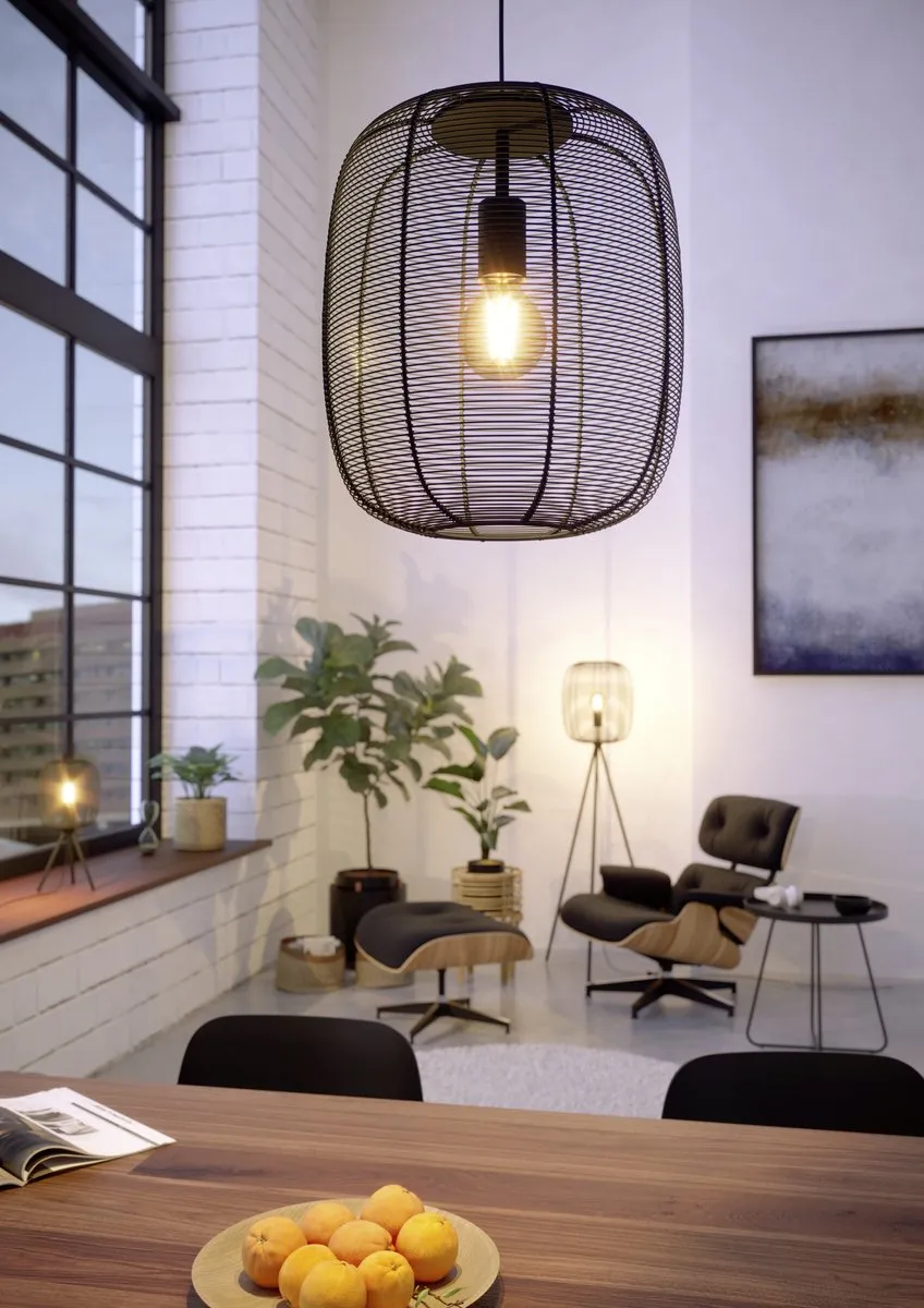 Eglo Rinroe Hanglamp E27 - 5 Lichts - Ø32,5cm - Zwart - afbeelding 6 van 6