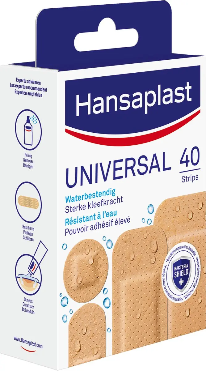 Hansaplast Universal Pleisters 40 Stuks - 1m x 6cm