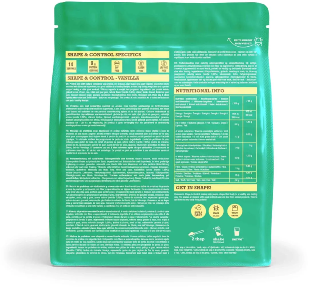 Purasana Shape & Control Vegan Protein Vanille - 2x350g