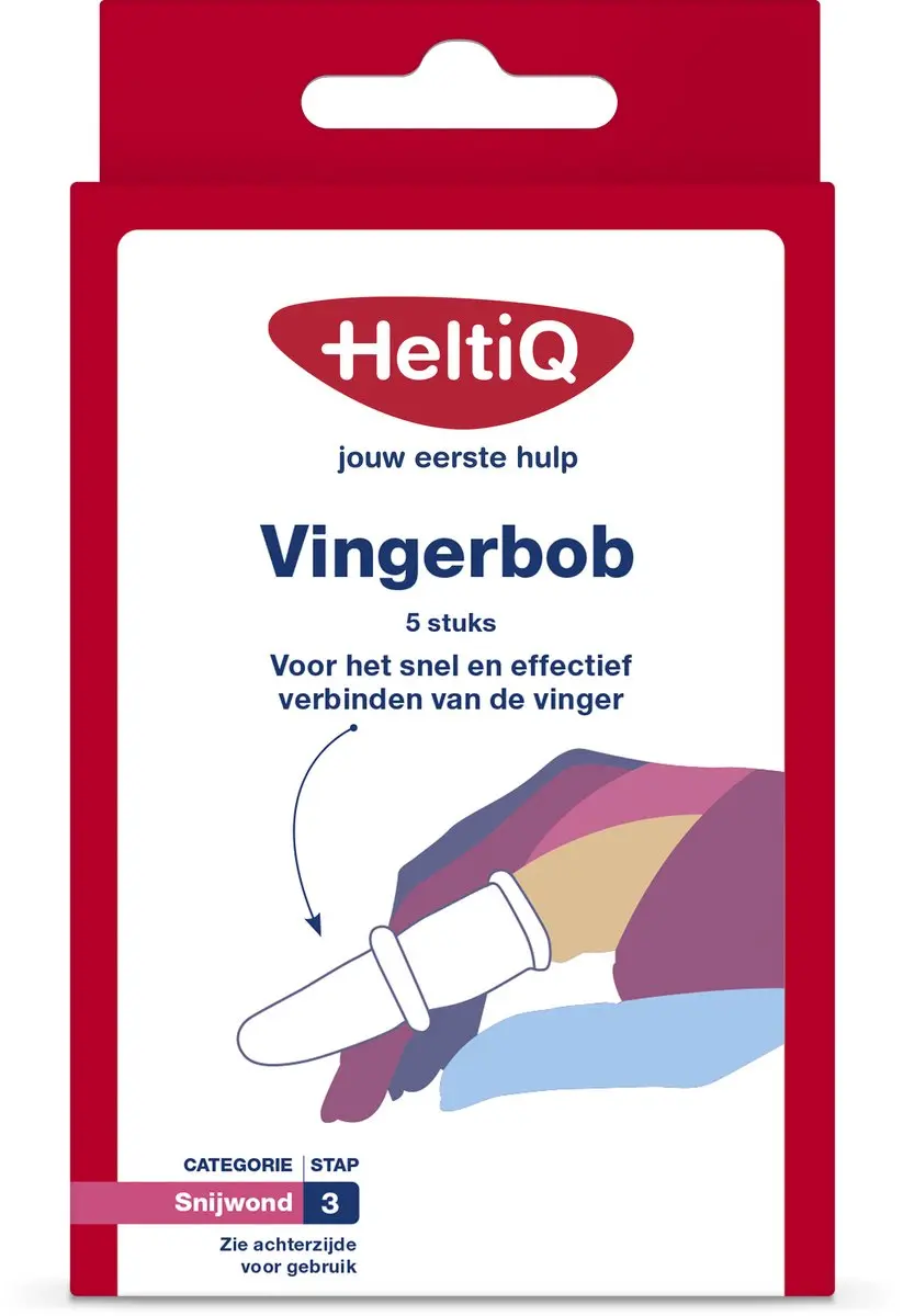 Heltiq Vingerbob Doosje 5 Stuks - Wit