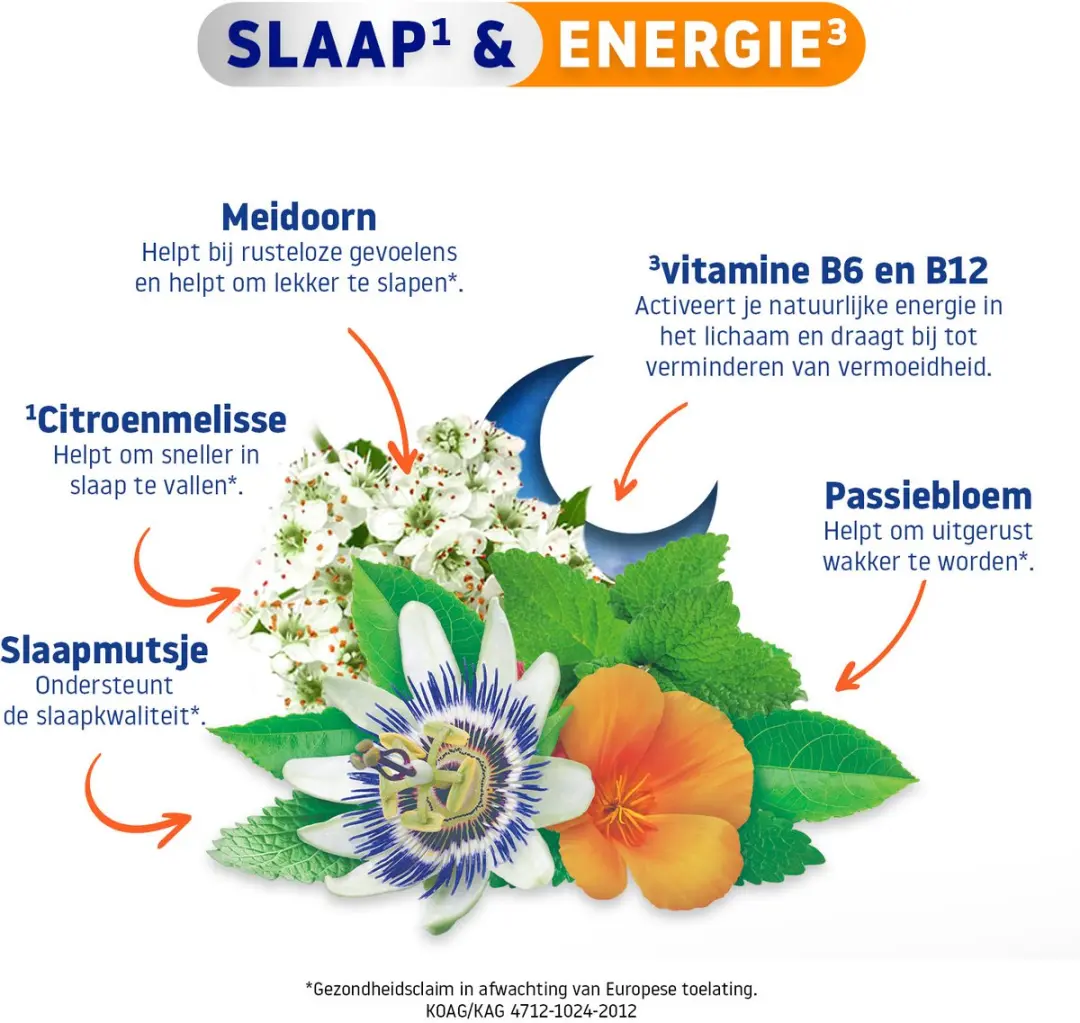 Valdispert Slaap & Fris Wakker 24 Tabletten - 44g
