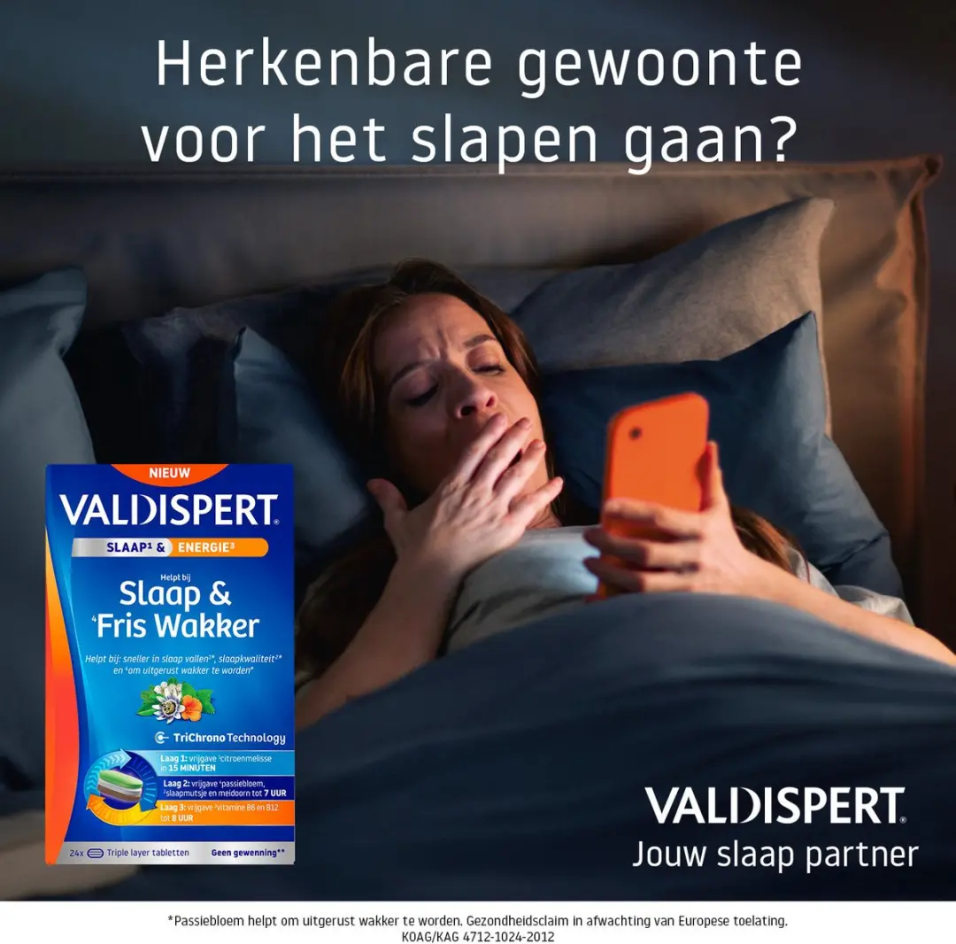 Valdispert Slaap & Fris Wakker 24 Tabletten - 44g