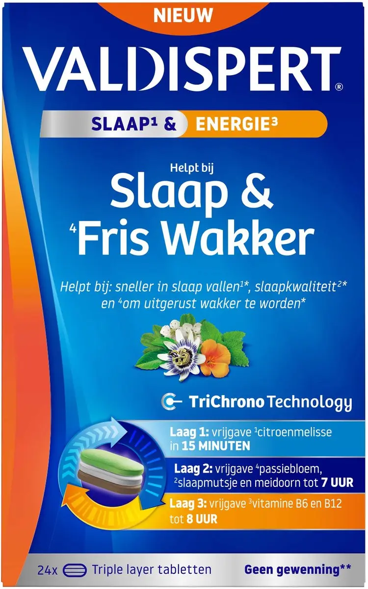 Valdispert Slaap & Fris Wakker 24 Tabletten