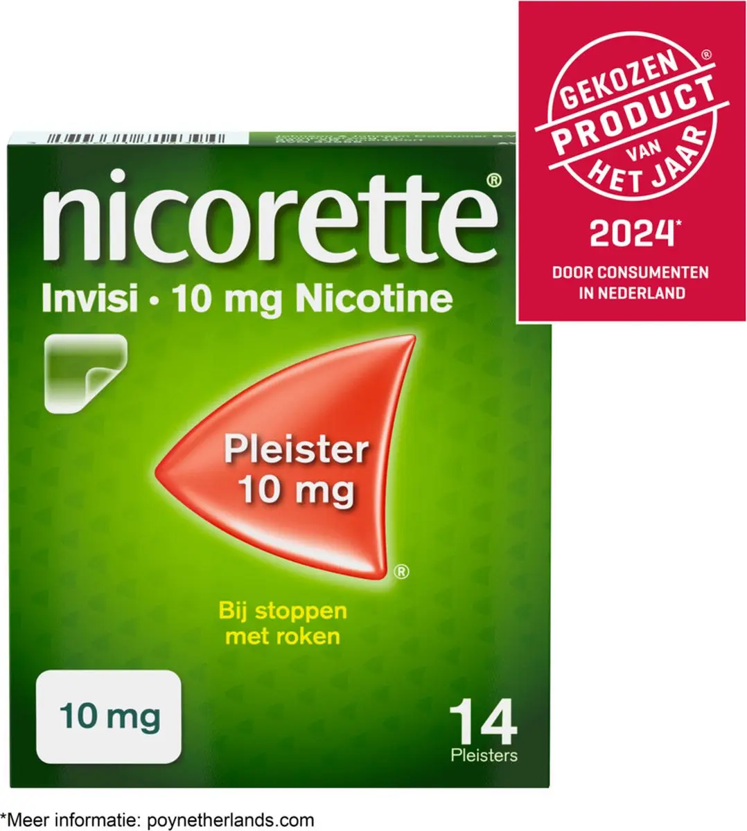 Nicorette Invisi Patch Pleisters 10mg - 28 Stuks