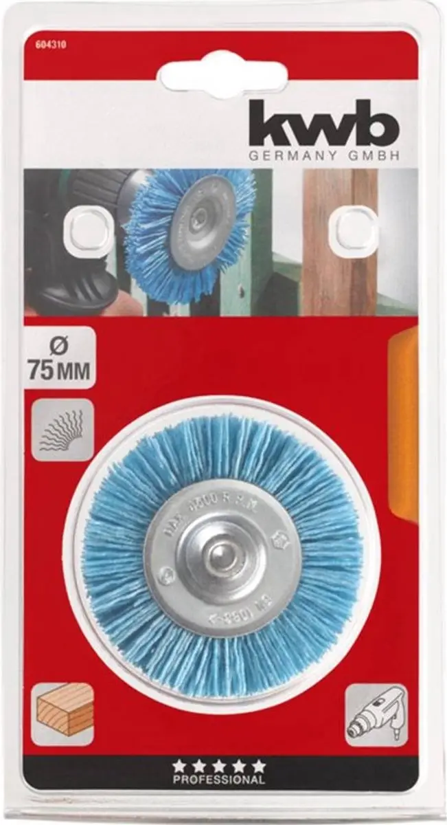 KWB Schijfborstel Nylon 75 G, Zb