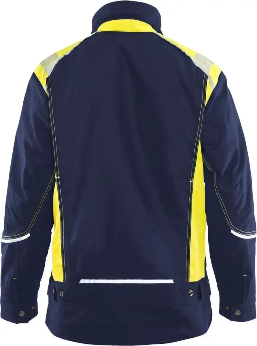 Blåkläder Winterjas Visible 4915-1370 - Marine/High Vis Geel L