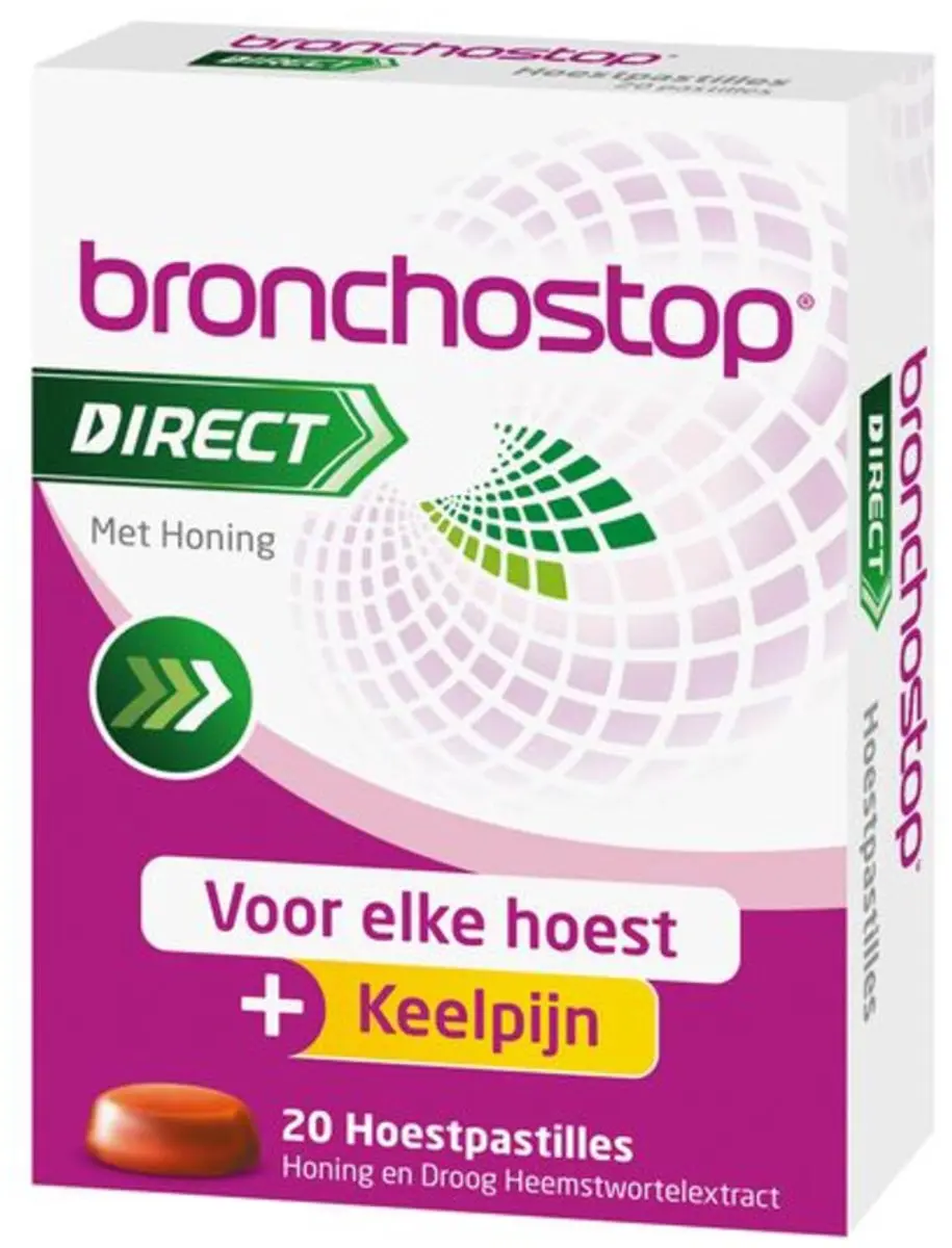Bronchostop Hoestpastilles Direct Met Honing