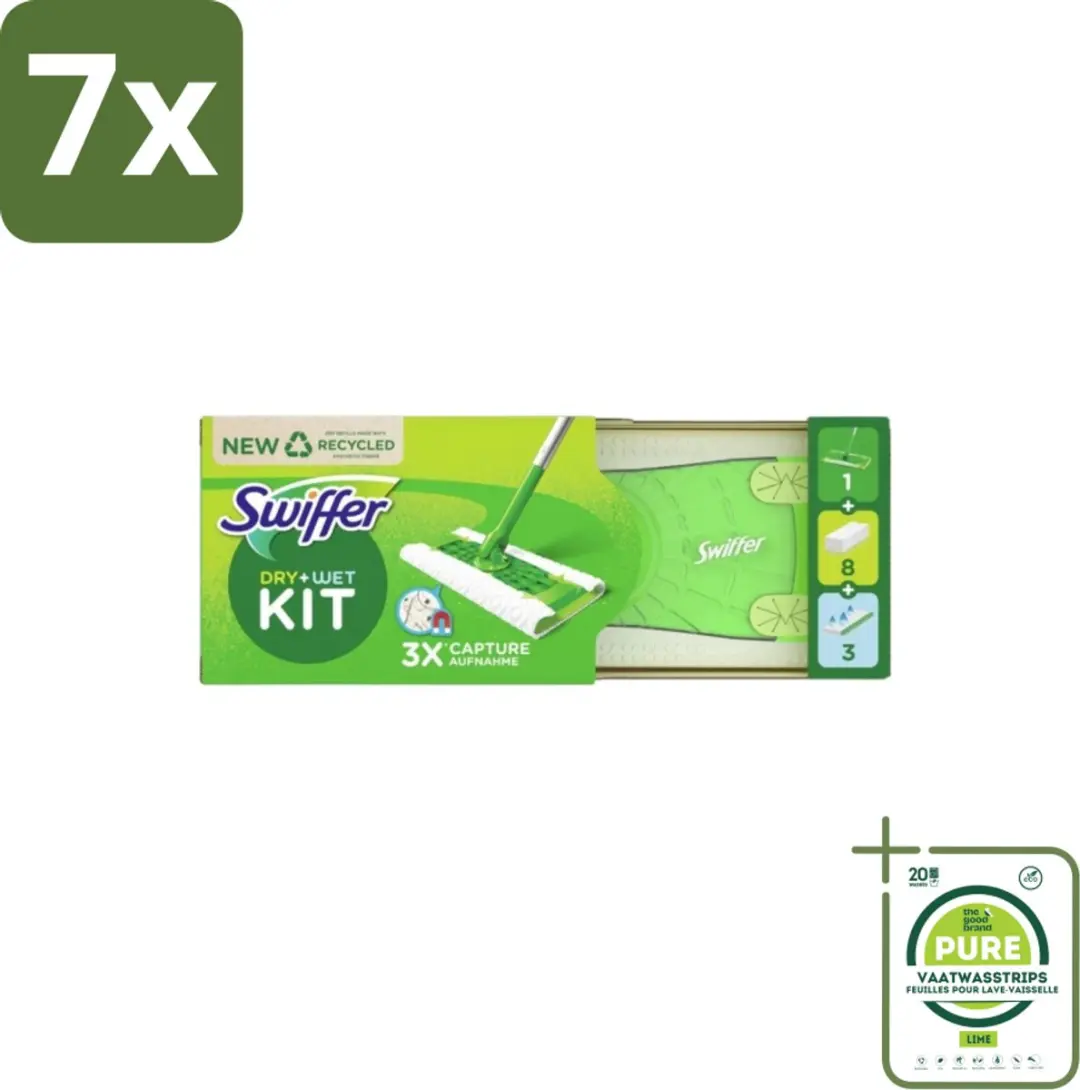 Swiffer PG975535 Vloerreiniger Starterkit - 12 Stuks - Wit