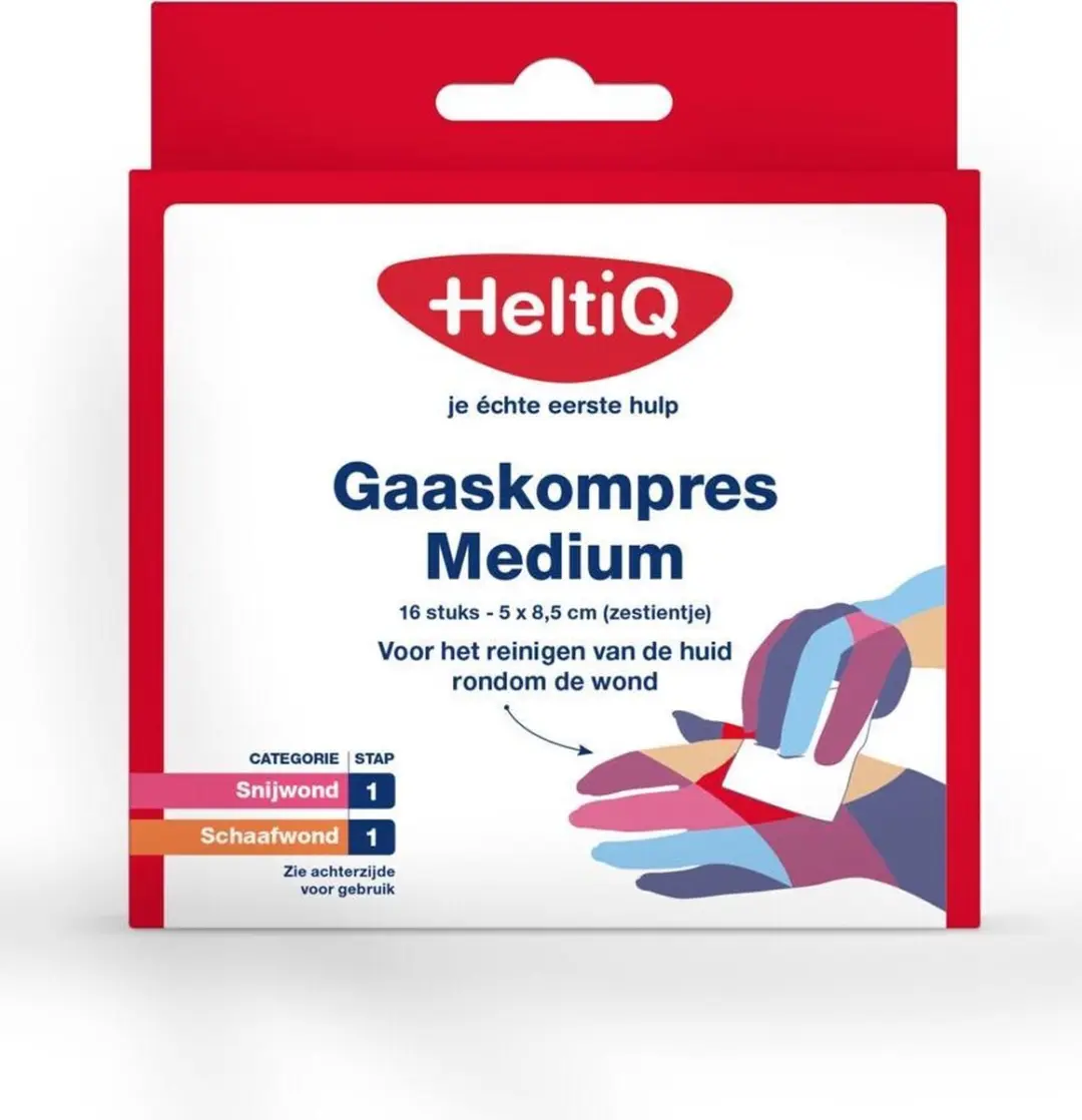 Heltiq Gaaskompres Zestientje - Wit - afbeelding 6 van 6