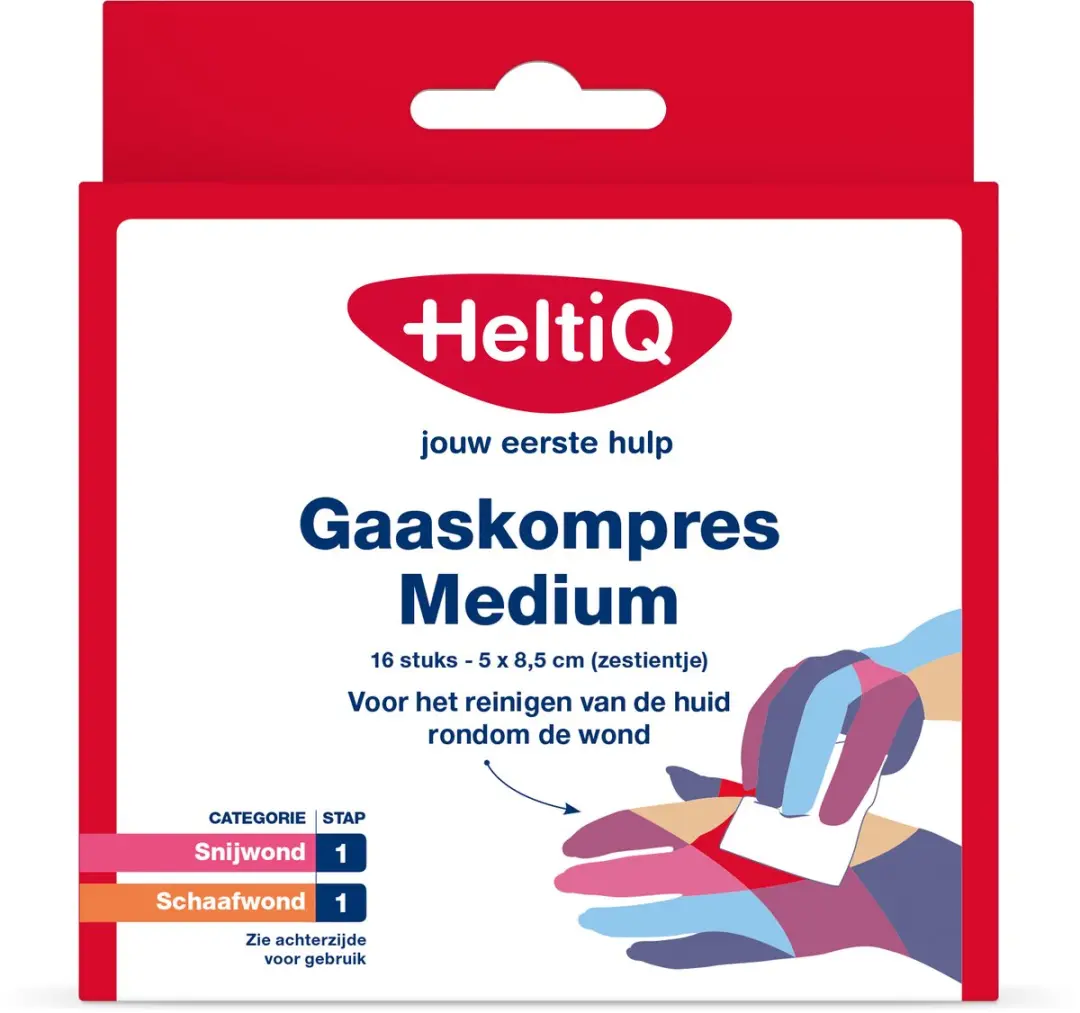 Heltiq Gaaskompres Zestientje - Wit
