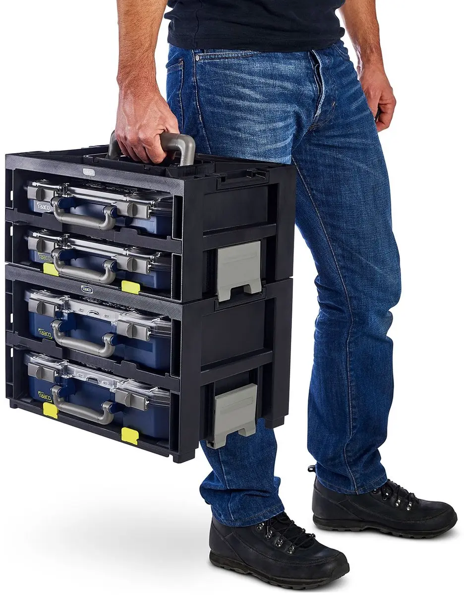 Raaco CM Trolley CarryMore Mix 1 - 8 Lades - Zwart