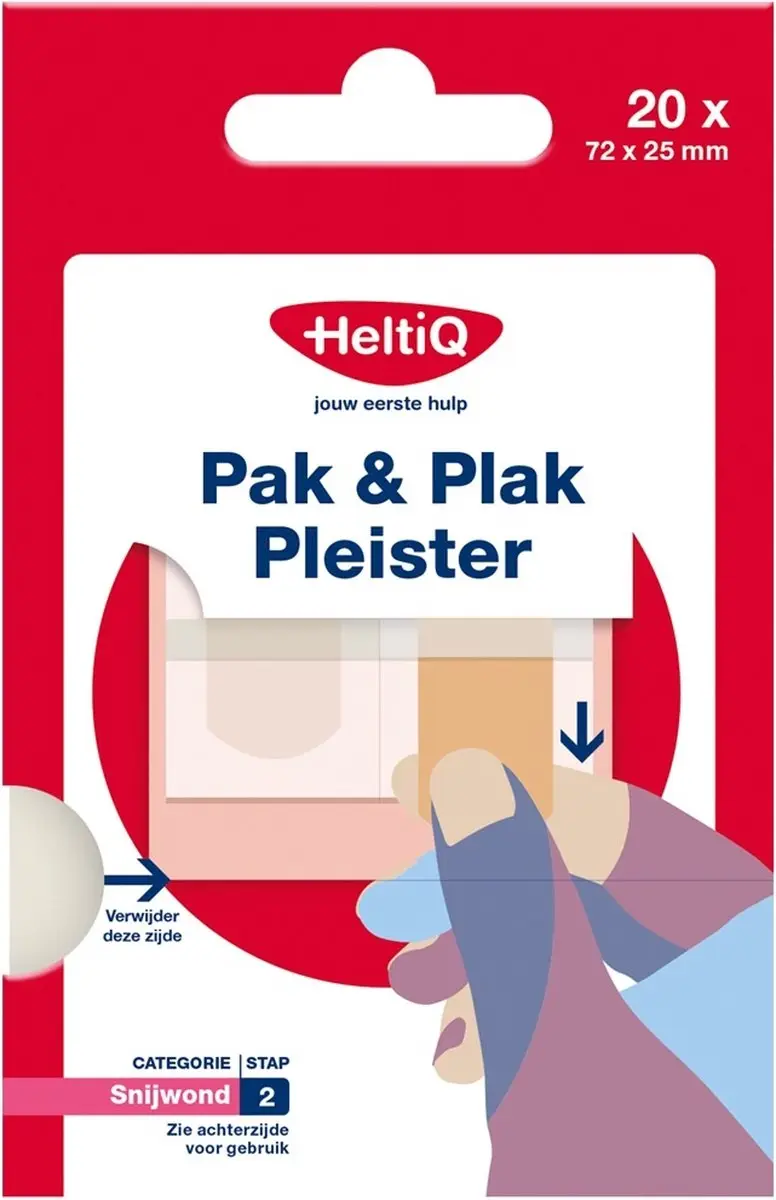 HeltiQ Pak & Plak Pleisters Roze - 20 Stuks