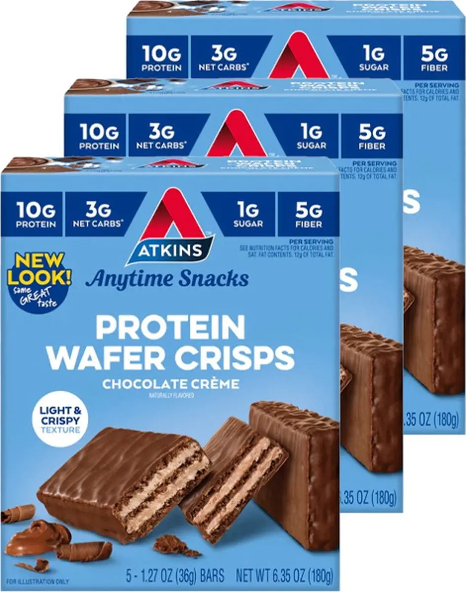 Atkins Protein Wafer Crisps Chocolate Creme
