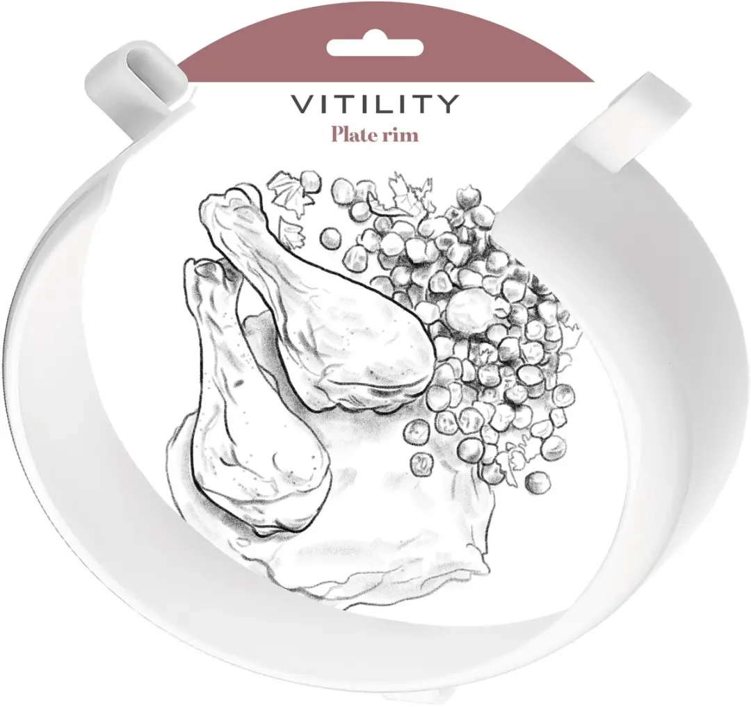 Vitility Bordrand 20cm Wit