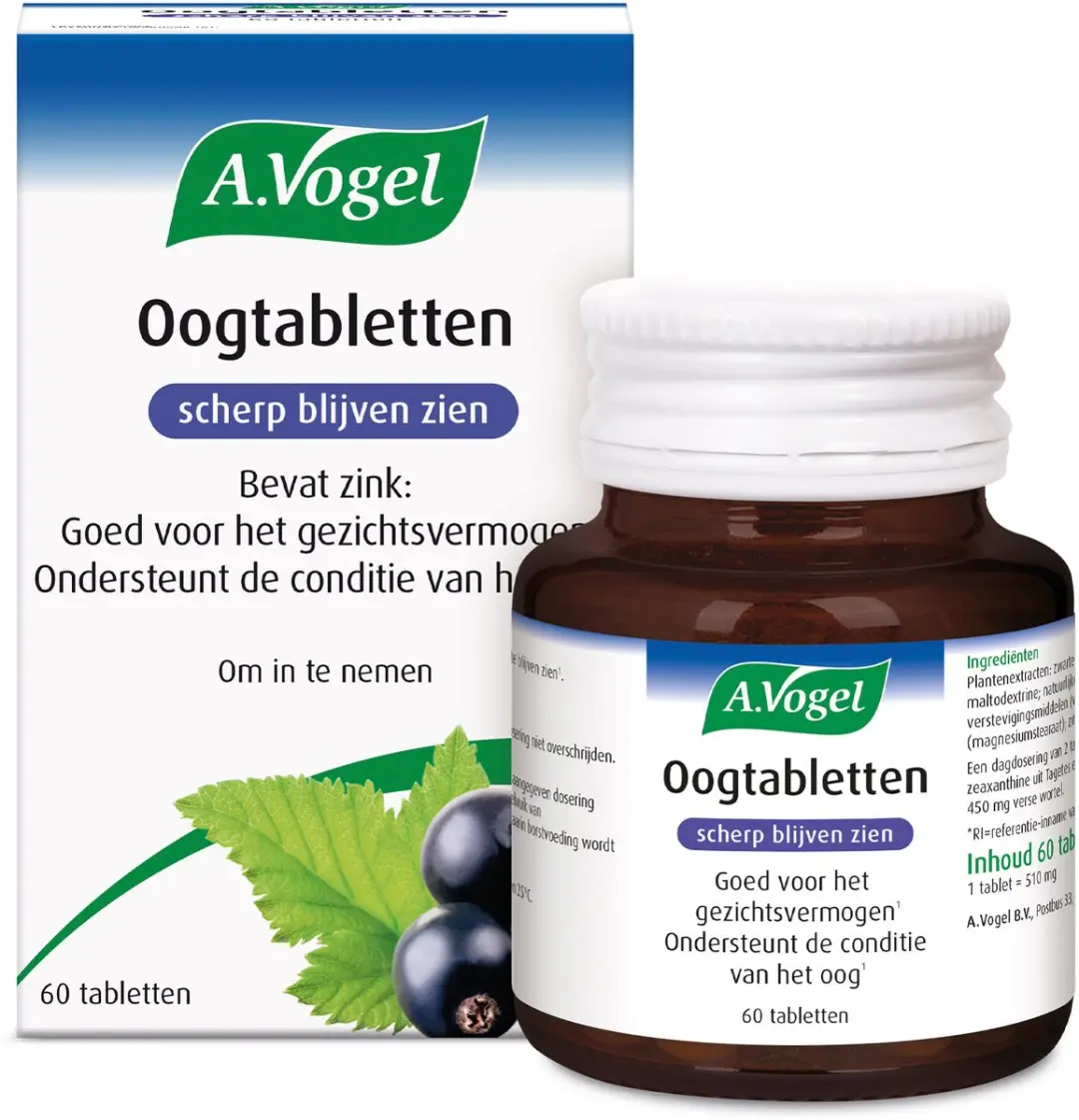A.Vogel Oogtabletten 60 Stuks