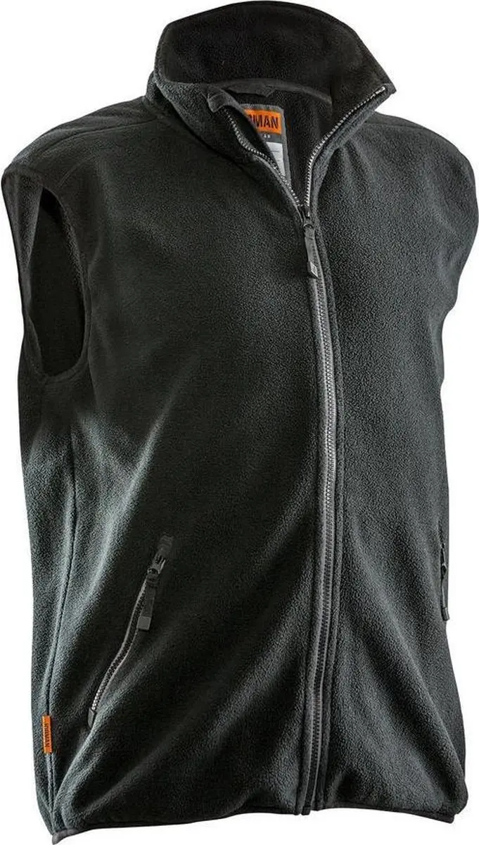 Jobman 7501 Fleece Vest 65750175 - Zwart S