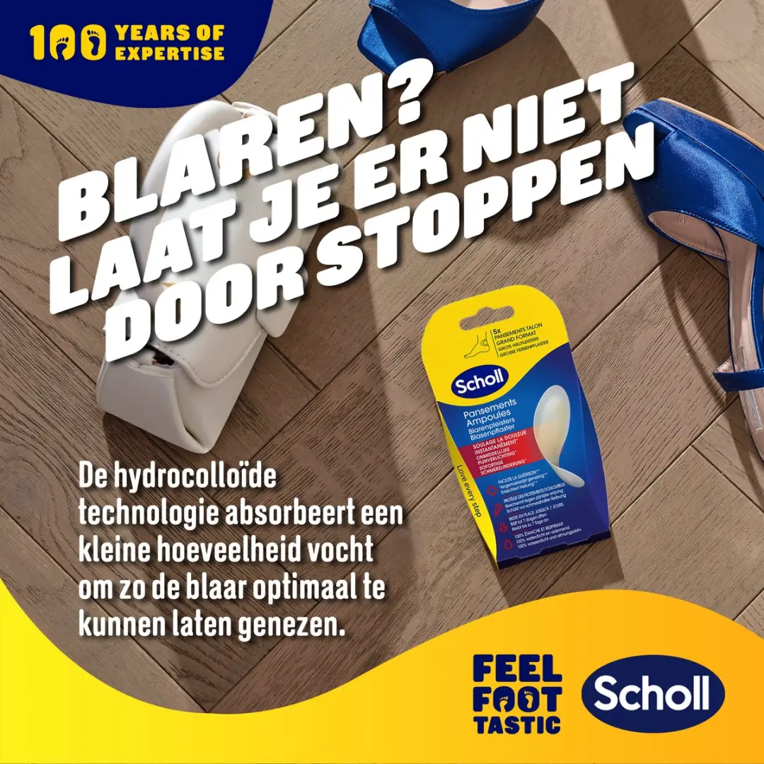 Scholl Blarenpleisters Hiel - 5 Stuks - Waterdicht & Ademend