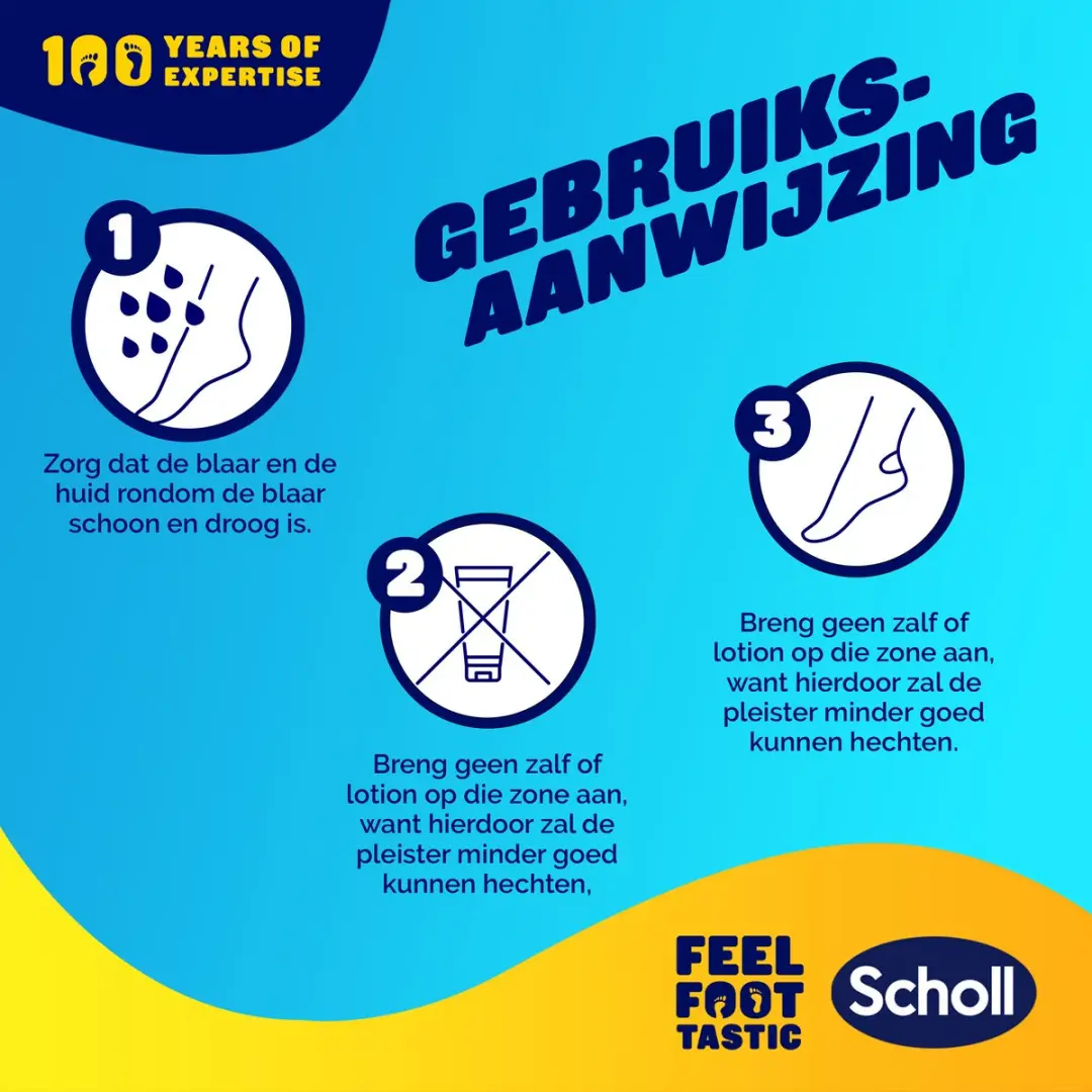 Scholl Blarenpleisters Hiel - 5 Stuks - Waterdicht & Ademend