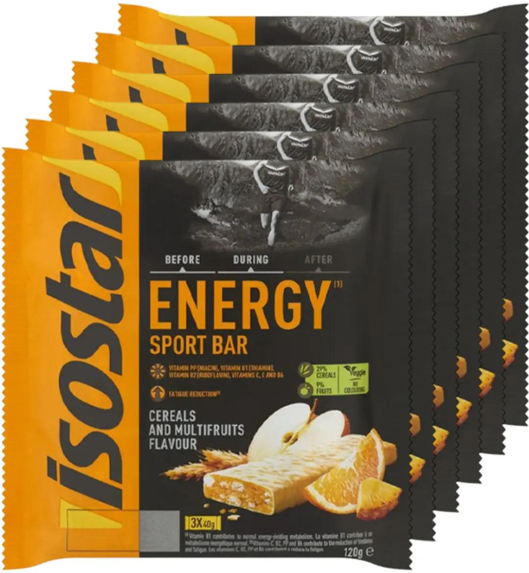 Isostar Energy Sport Bar Multifruits & Cereals 6x40g