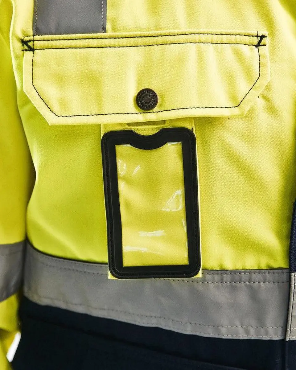 Blåkläder 4023-1804 Jack Ongevoerd High Vis Geel/Marineblauw - S