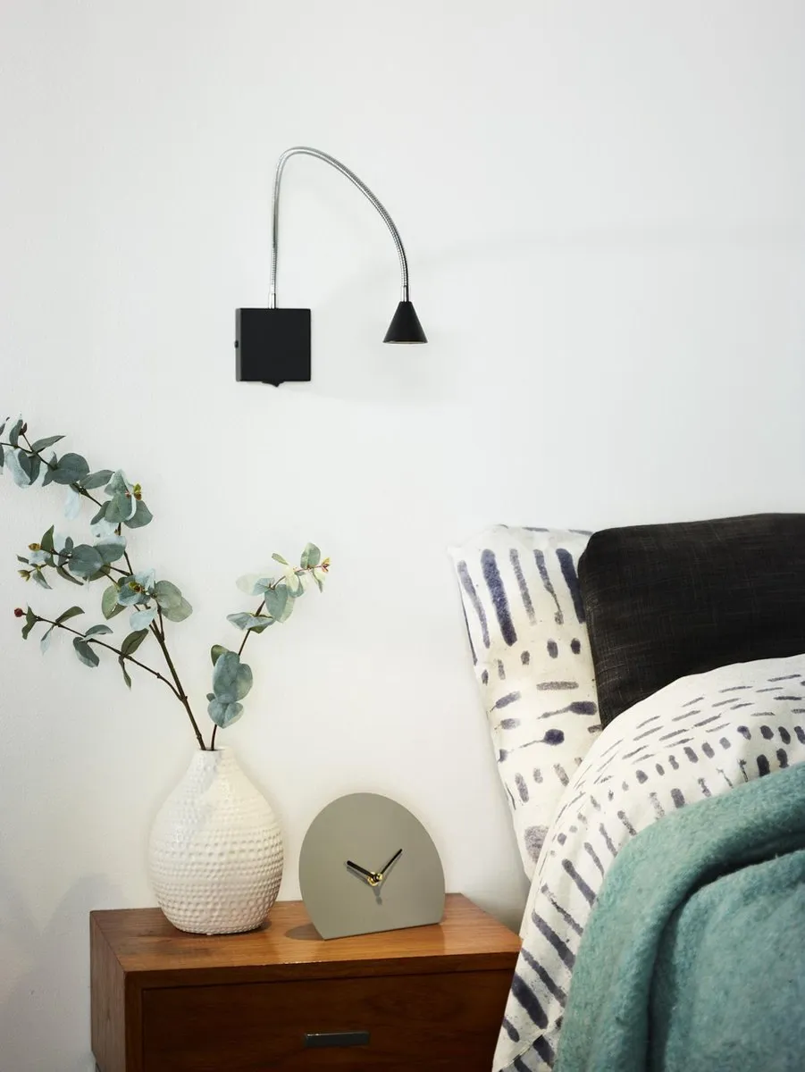 Lucide BUDDY Bedlamp/Wandlamp - 4W 4000K - Zwart