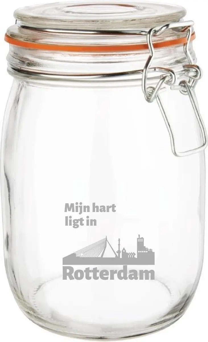 Vogue Gegraveerde Weckpot 1L