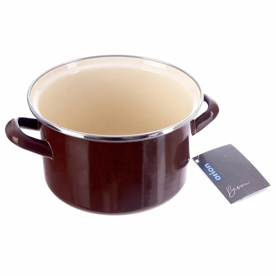 Orion Brown Retro Kookpan 2L - Inductie & Ovenbestendig