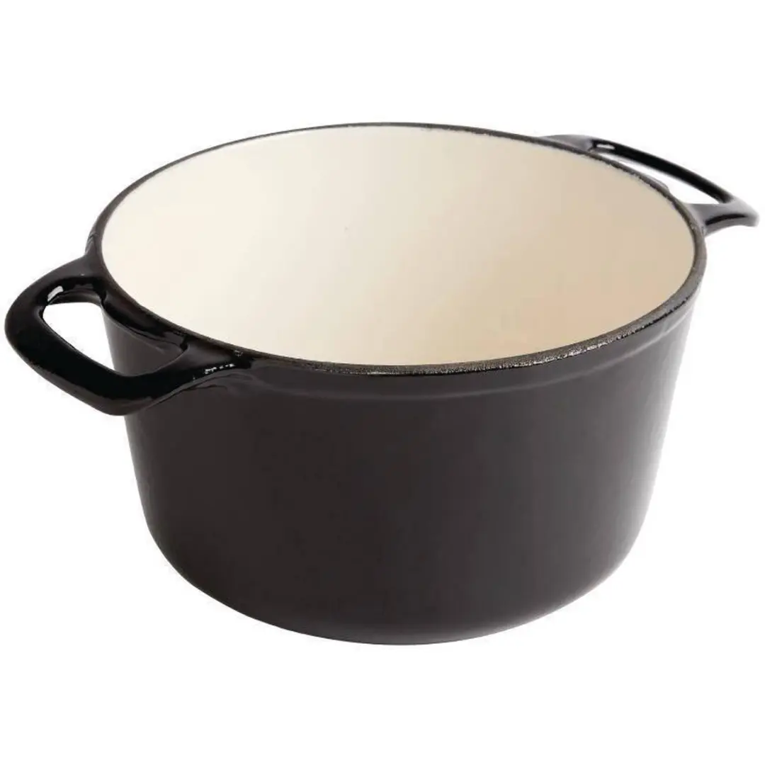 Vogue GH301 Ronde Braadpan 4L - Zwart