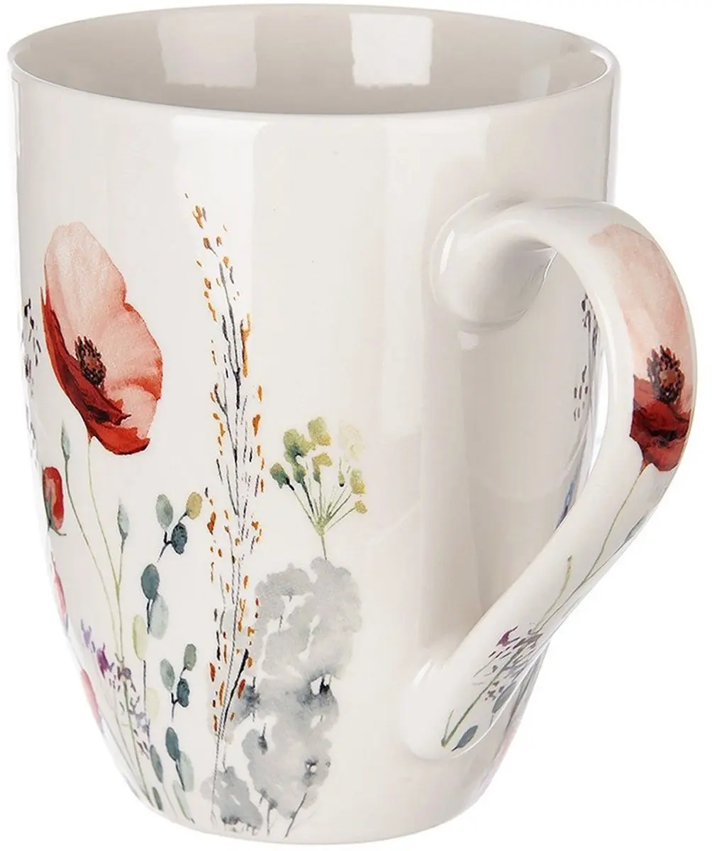 Orion Maki Serie Porseleinen Beker 360ml - Bloemen Decor