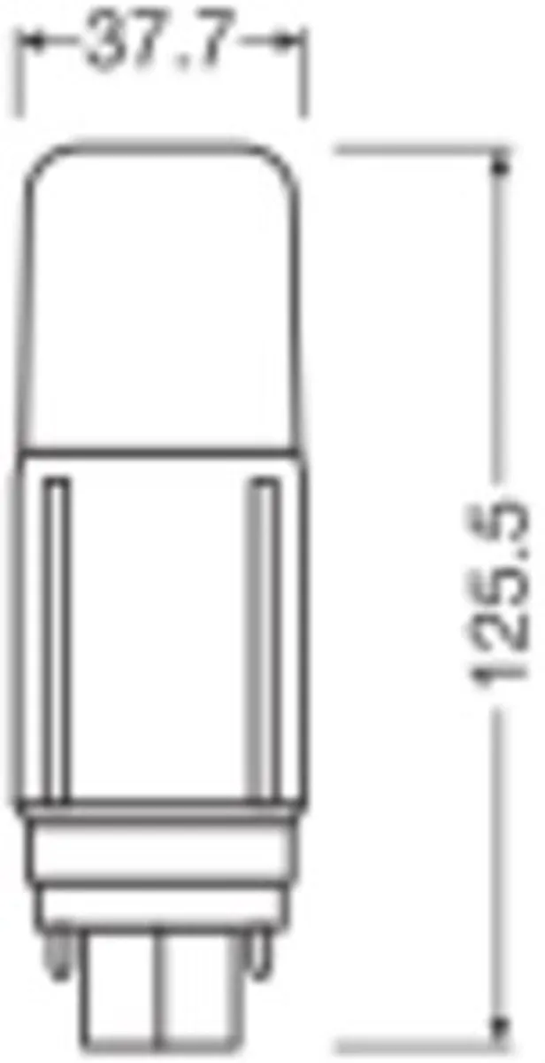 LEDVANCE DULUX-D LED 9.5W - Koel wit 840 - Vervangt 26W - afbeelding 2 van 4