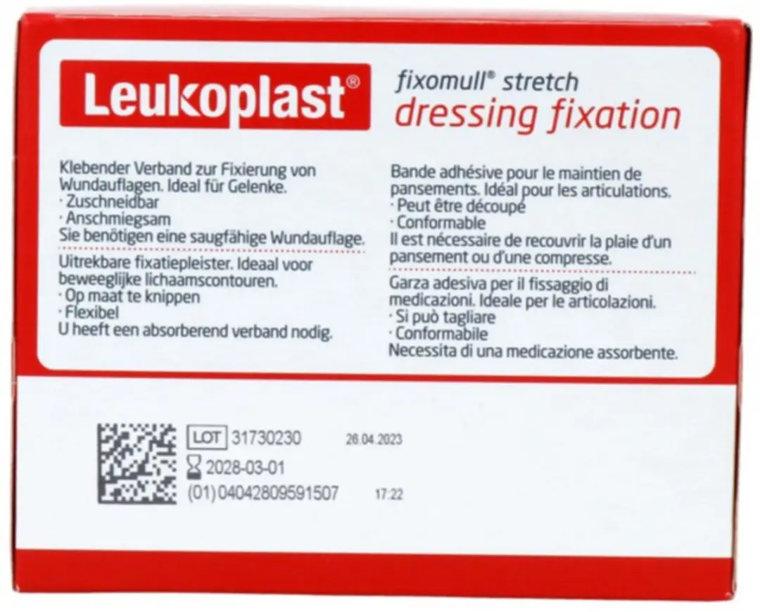 Leukoplast Fixomull Stretch Fixatiepleister 10x10cm