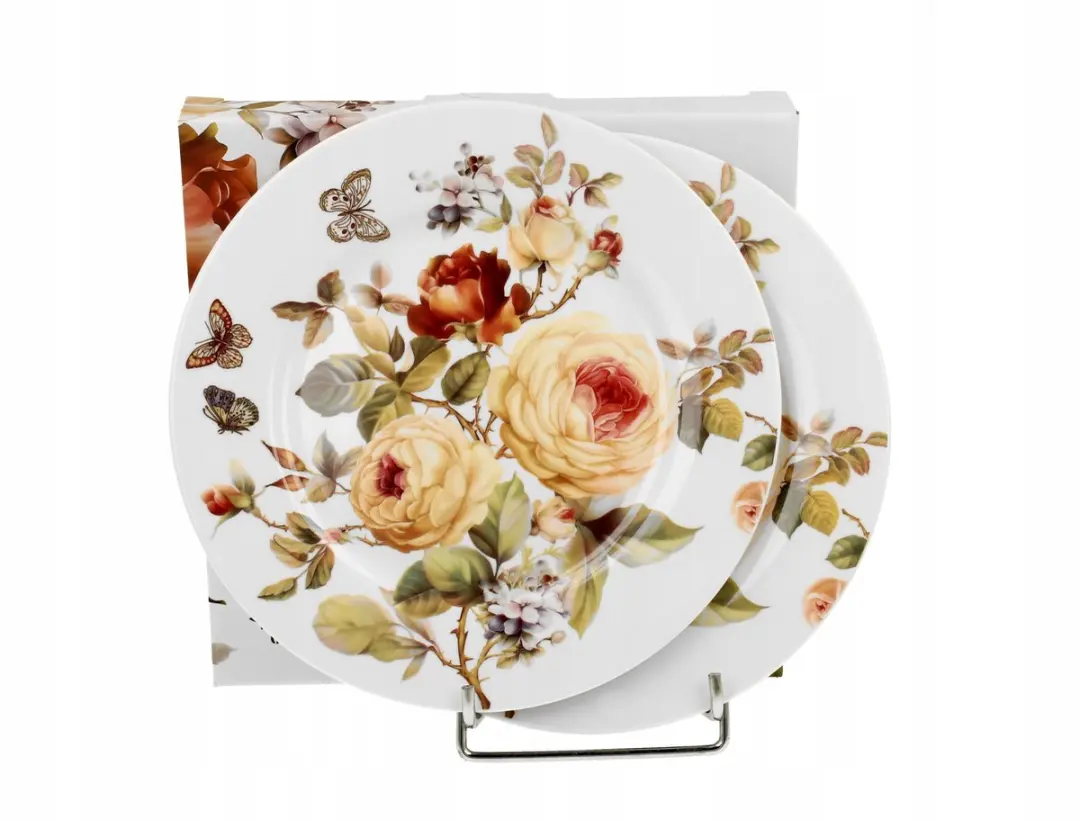 Duo Zahra Porseleinen Dessertborden Set 2 Stuks