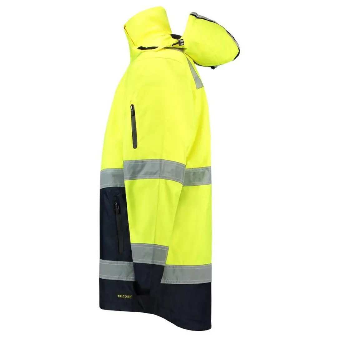 Tricorp Parka Werkjas 403004 - Fluor Geel/Navy 7XL
