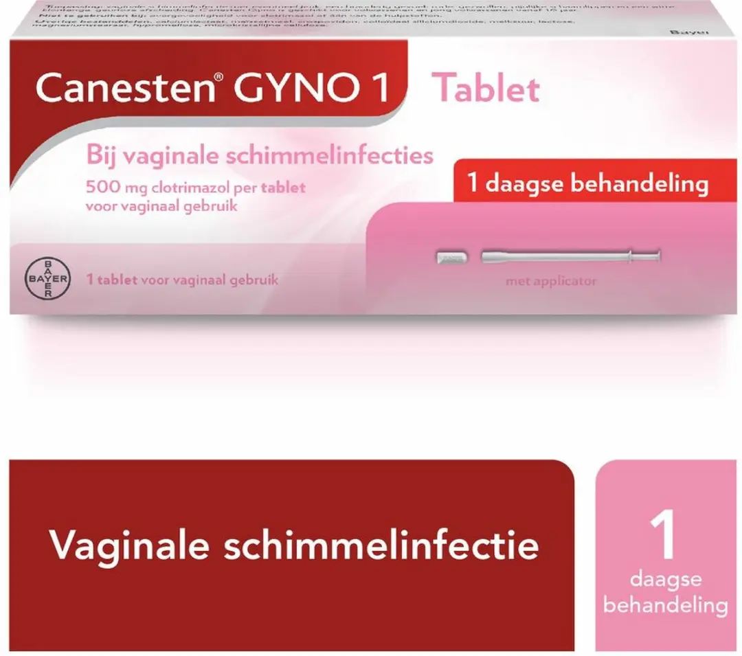 Canesten Gyno Tablet 1-daagse Behandeling 500mg Clotrimazol
