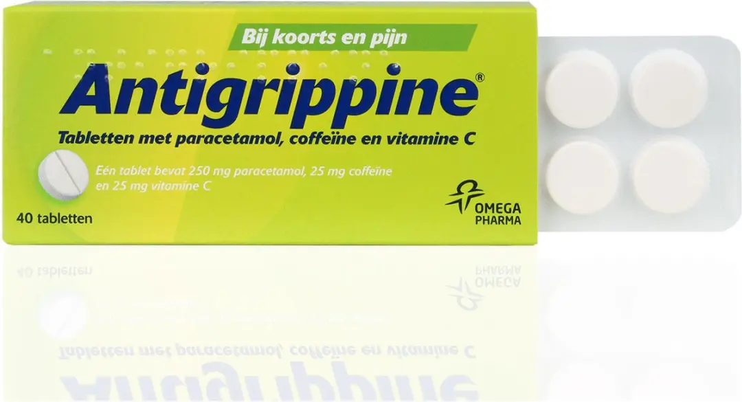 Antigrippine 250mg Tabletten - 40 Stuks