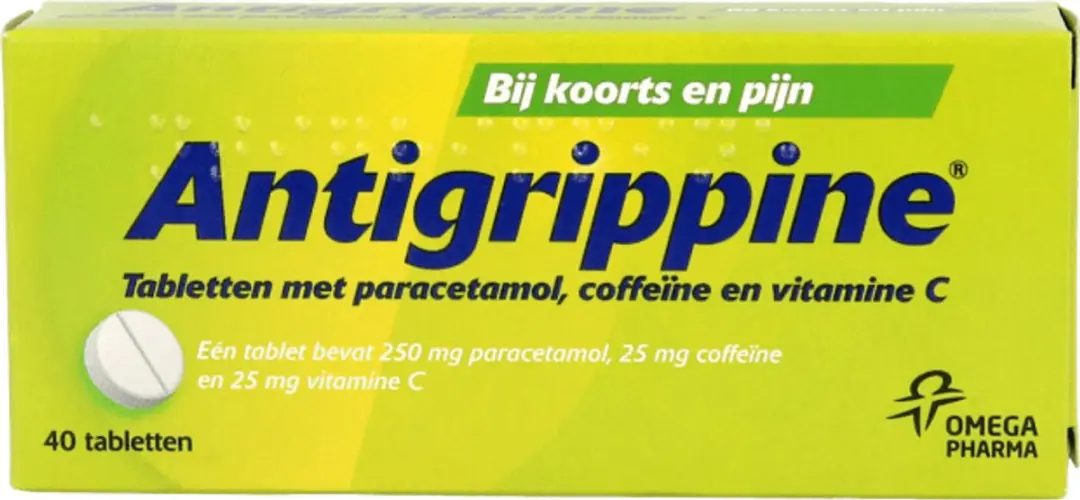 Antigrippine 250mg Tabletten - 40 Stuks