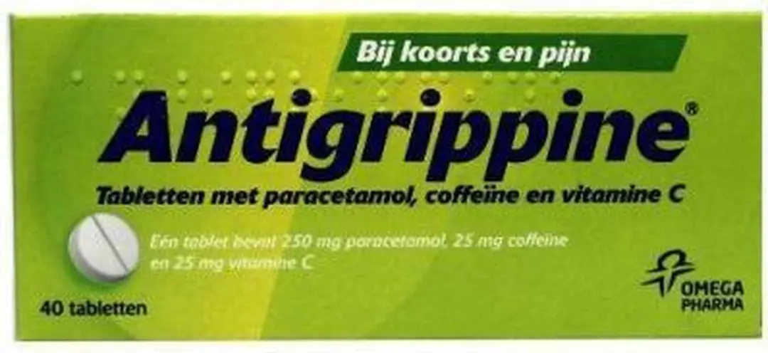 Antigrippine 250mg Tabletten - 40 Stuks