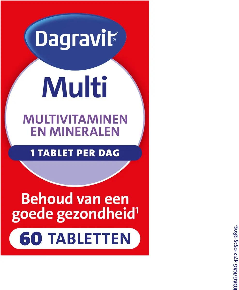 Dagravit Multi Elke Dag Multivitaminen 60 tabletten