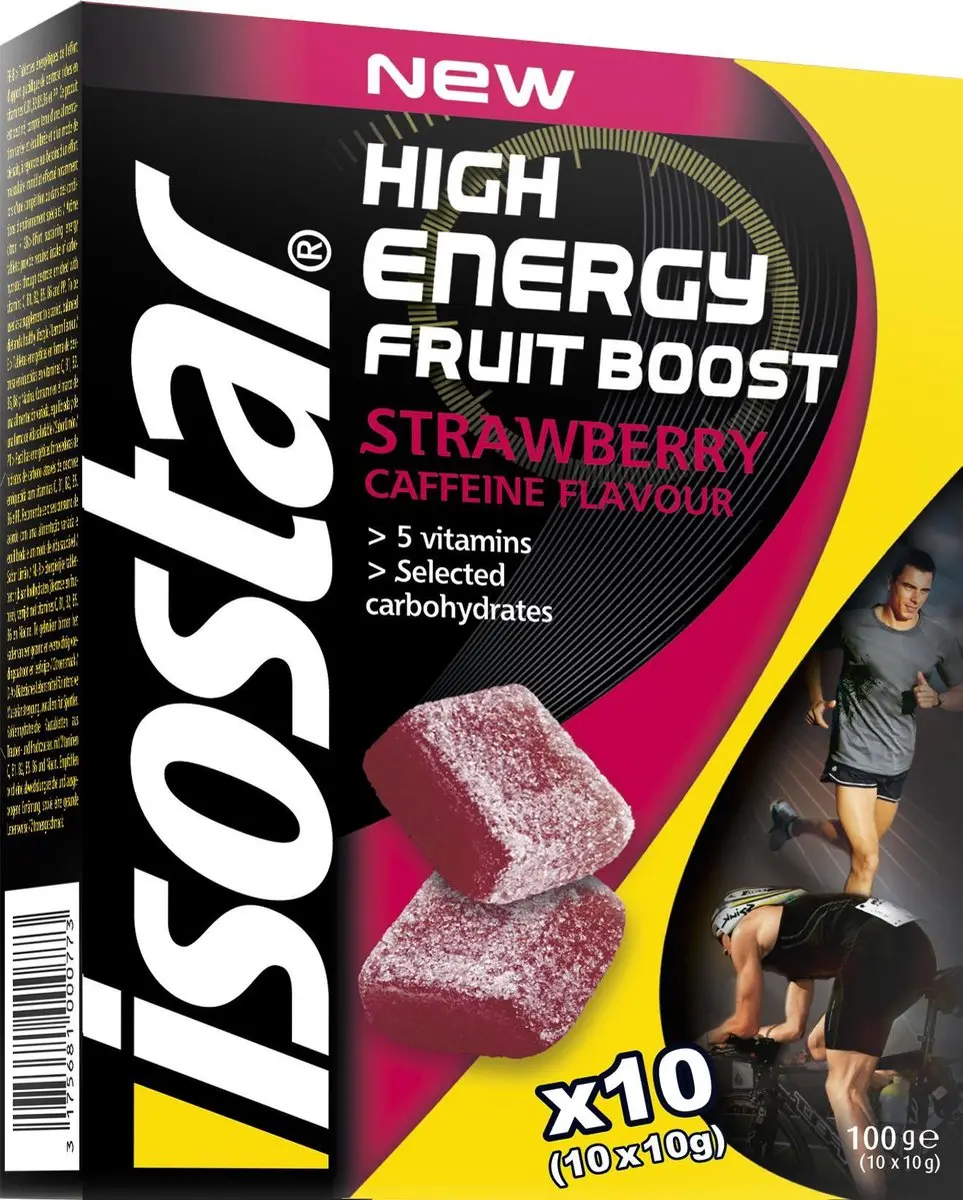 Isostar Energy Fruit Boost Aardbei 10x10g