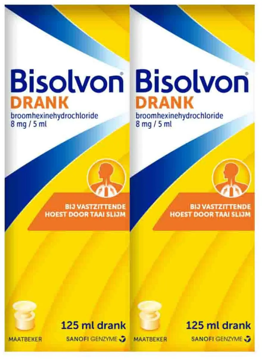 Bisolvon Drank Vastzittende Hoest 2x125ml