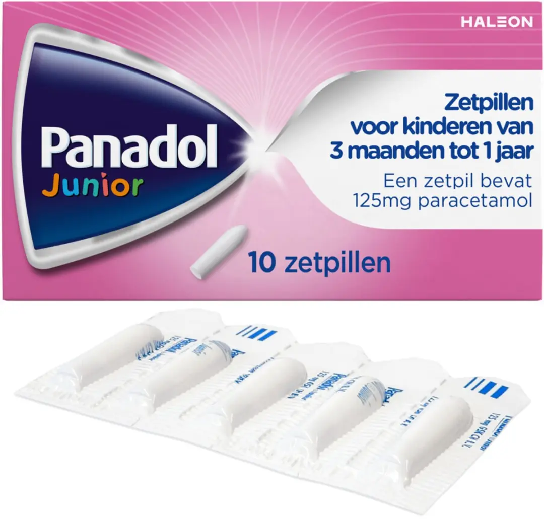 Panadol Junior Paracetamol 125mg Zetpillen