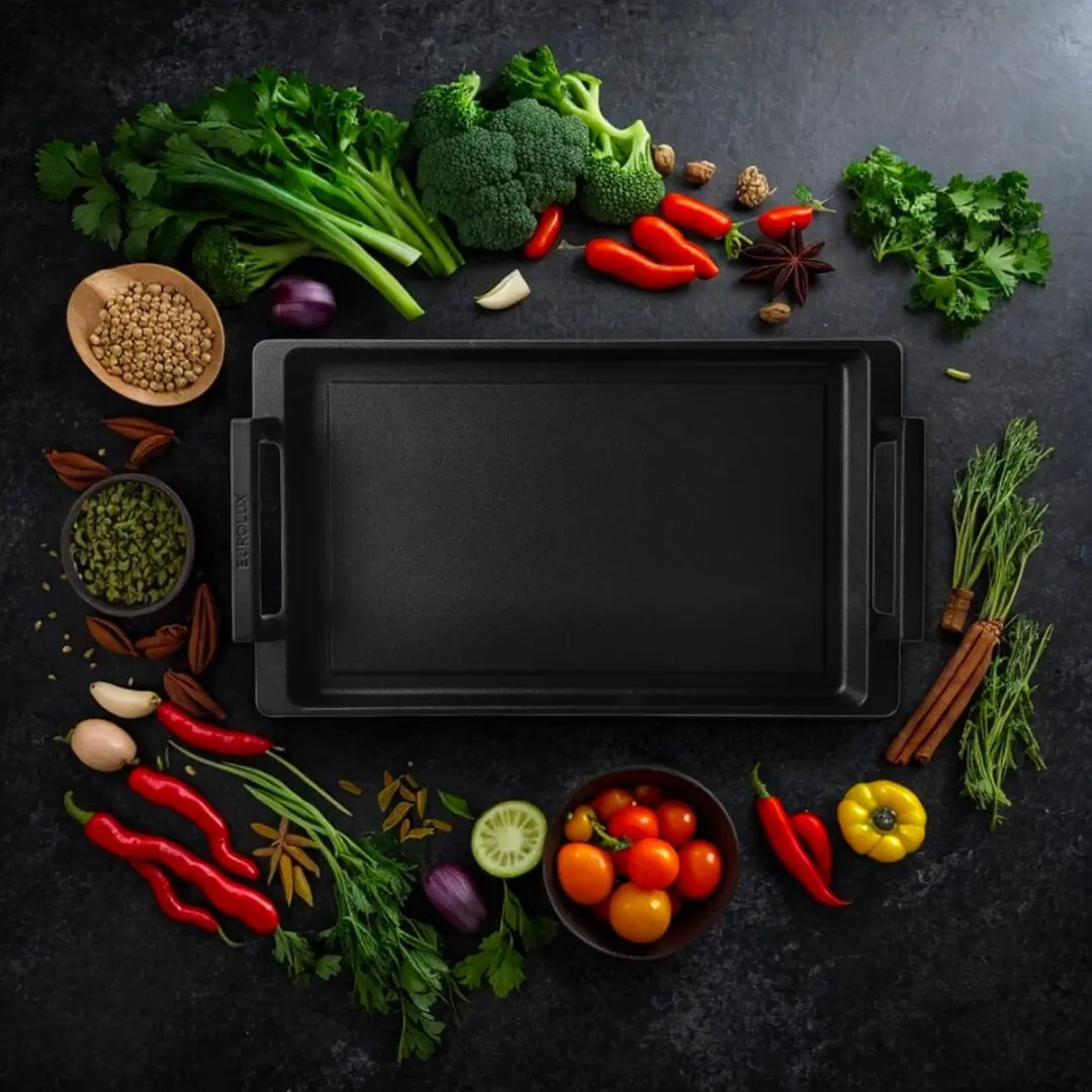 Eurolux Teppanyaki Pan 41cm - Zwart