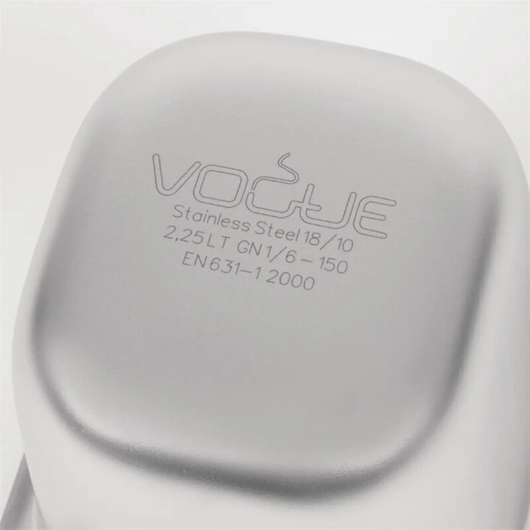 Vogue RVS GN 1/6 Bak 150mm - Grijs